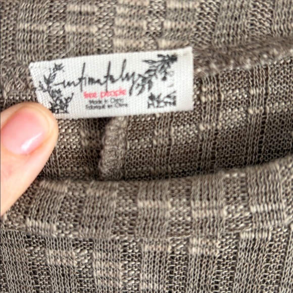 Free people Ribbed Long Sleeve Top - - Picture 2 of 4